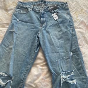 Express Boyfriend cropped jeans